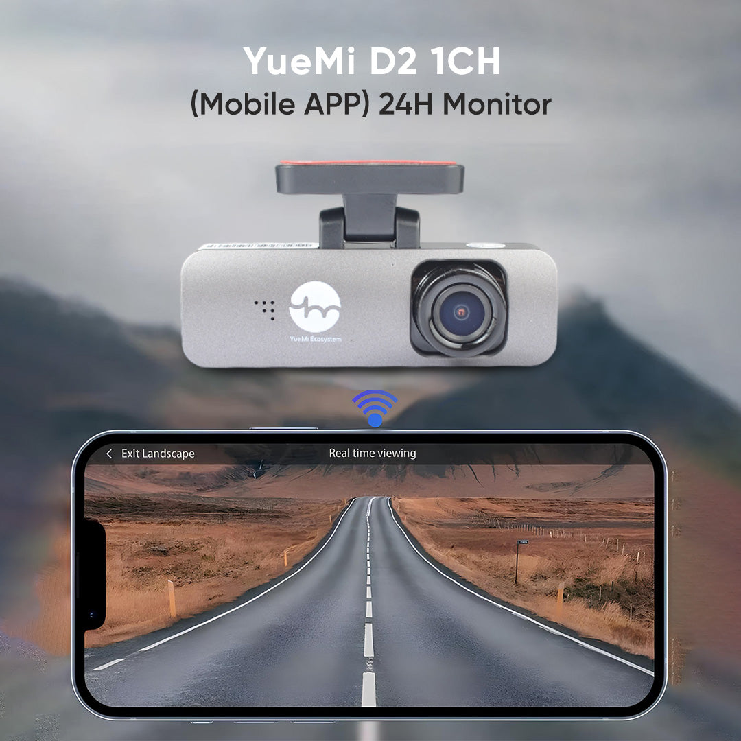 YueMi D2 1CH WiFi 4K DashCam DVR (Mobile APP Control) 24H Monitor