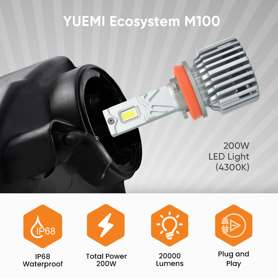 YueMi M100 200W LED Light (4300K) – Single Beam