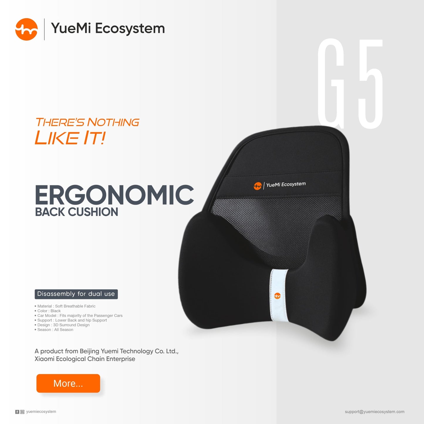G5-Yuemi Ergonomic Back Cushion