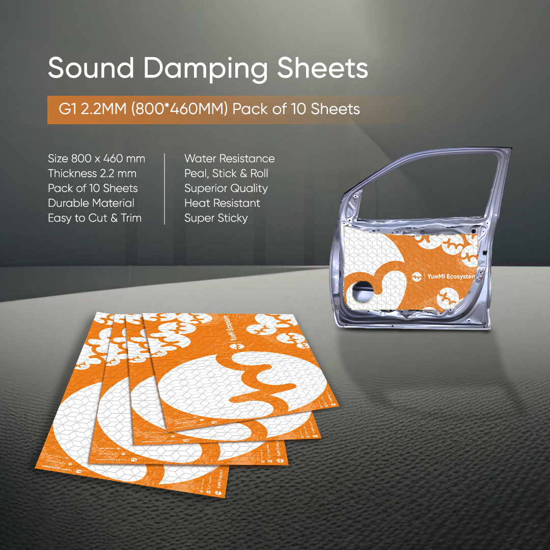 YueMi G1 2.2MM Sound Damping Sheets (800*460MM) Pack of 10 Sheets
