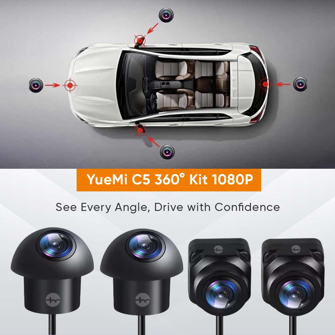 YueMi C5 360° Addon Kit 1080P (4 Way – L/R/F/R) AHD