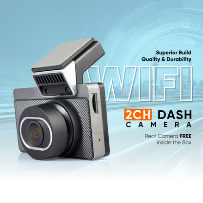 YueMi D3  2CH WiFi 4K DashCam DVR (Mobile APP) 24H Monitor