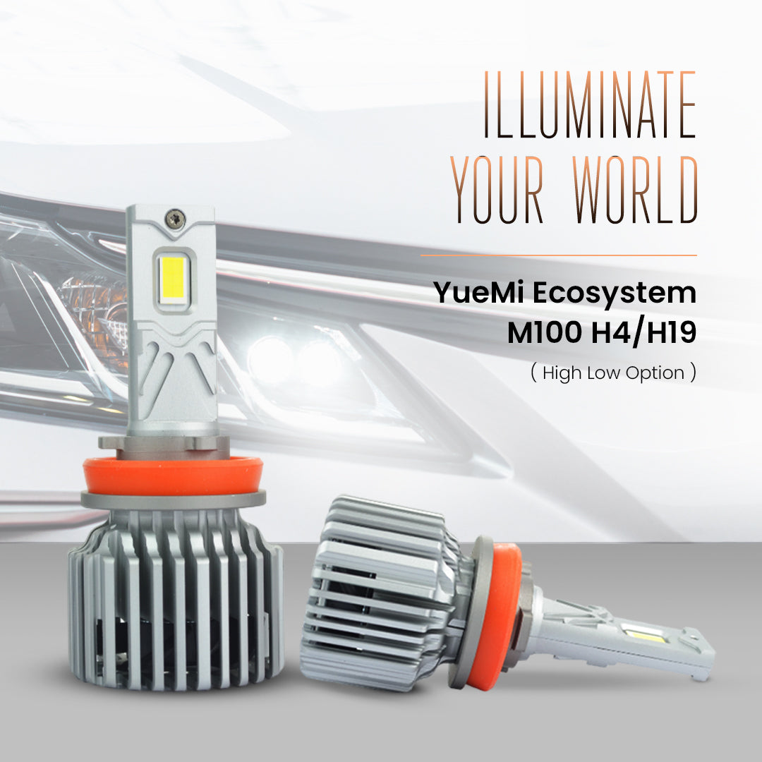 YueMi M100  200W LED Light (6000K) – Hi/Low (H4/H19)