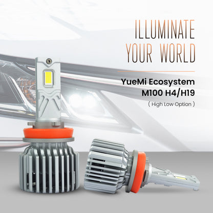 YueMi M100  200W LED Light (6000K) – Hi/Low (H4/H19)