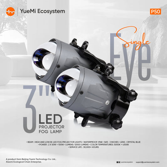 Yuemi P50 3" LED Projector Fog Lamp