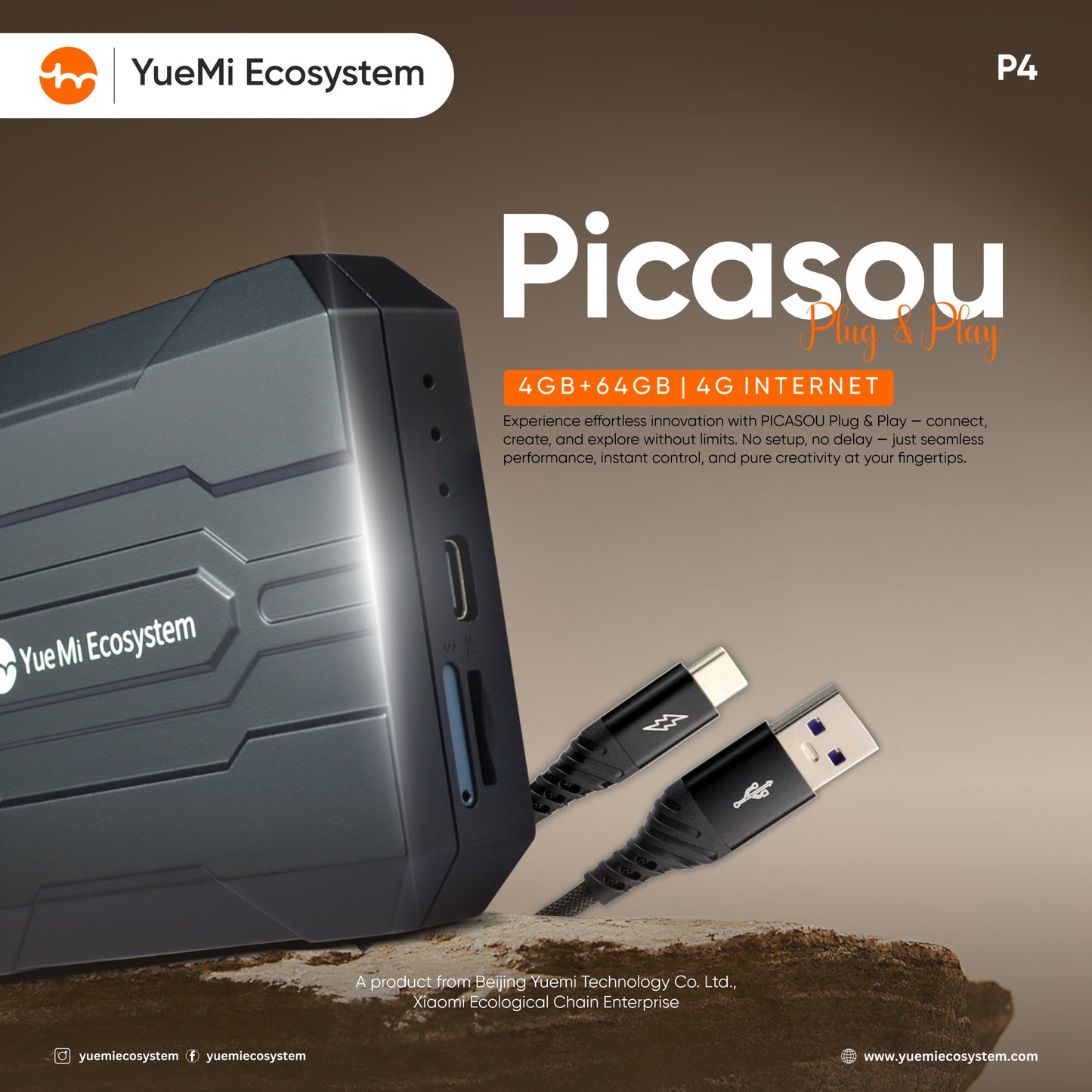 YueMi P4 smart car play