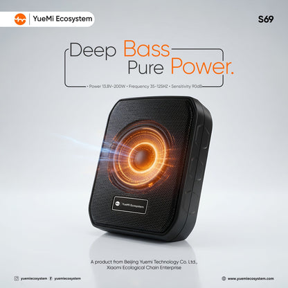 Yuemi S69 Under seat Subwoofer (6" x 9")