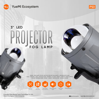 Yuemi P50 3" LED Projector Fog Lamp