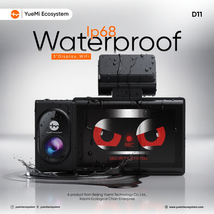 D11-Dual Screen 2 CH Dash Camera with Ai Control